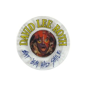 David Lee Roth Promo Eat 'Em And Smile Prop Glass Dinner Plate