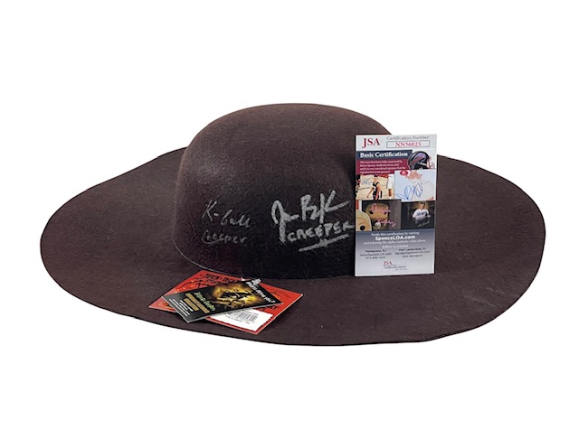 Jeepers Creepers Signed Creeper Hat Jonathan Breck & Kevin Ball