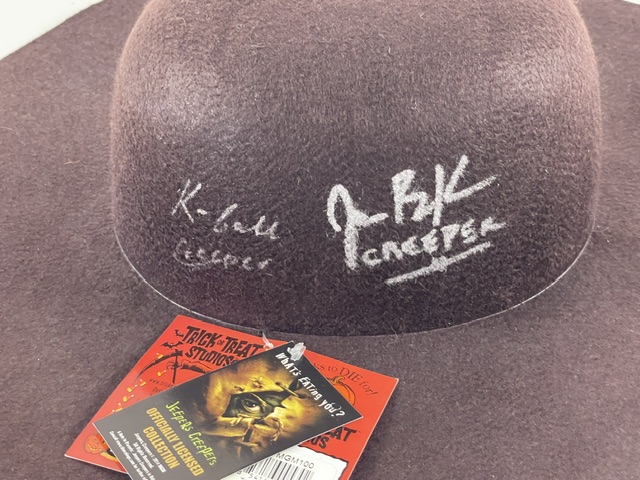 Jeepers Creepers Signed Creeper Hat Jonathan Breck & Kevin Ball - Image 2