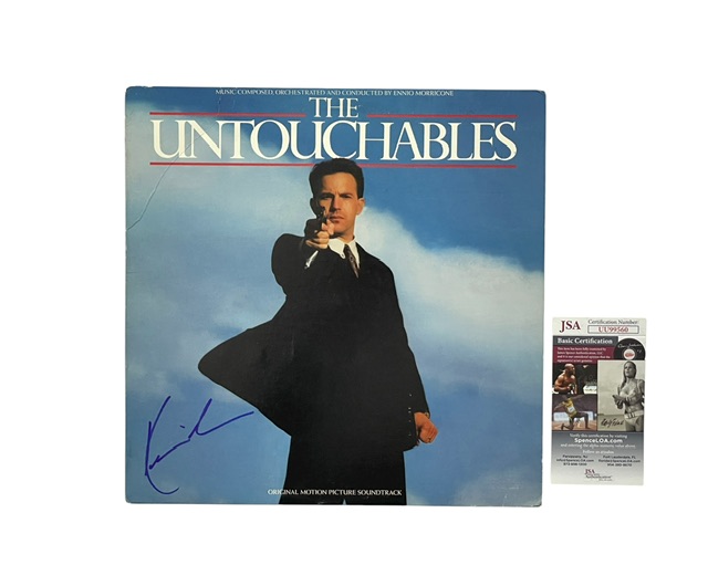 Kevin Costner Signed The Untouchables Soundtrack Vinyl Record JSA