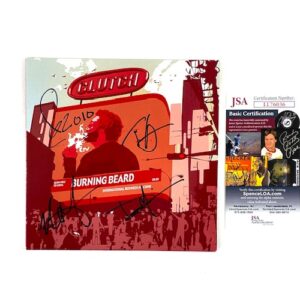 Clutch Signed Limited Edition Burning Beard 7” Vinyl Record JSA