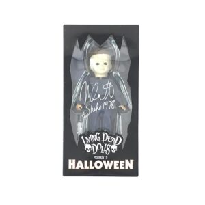 Halloween Signed Michael Myers MEZCO Living Dead Doll Nick Castle