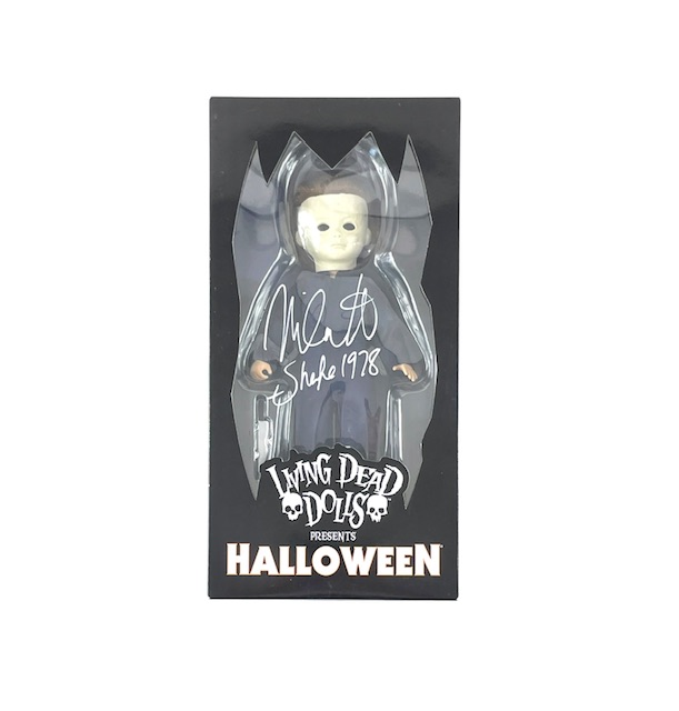Halloween Signed Michael Myers MEZCO Living Dead Doll Nick Castle