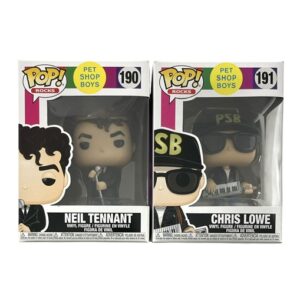 Pet Shop Boys Neil Tennant & Chris Lowe Funko Pop Set Vaulted + Protector Box
