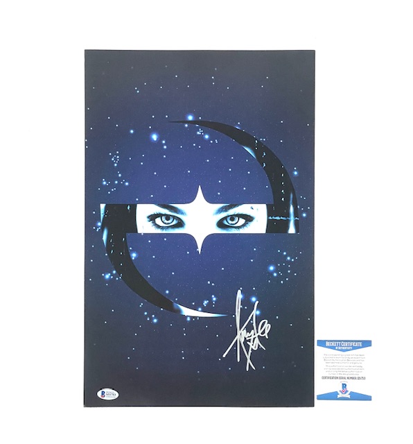 Evanescence Amy Lee Signed Promo 11x17 VIP Poster BAS Certified
