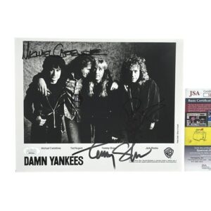 Damn Yankees Full Band Signed 8x10 Promo Press Photo JSA