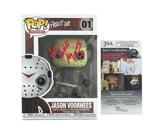 Friday the 13th Ted White Signed Jason Voorhees Funko Pop JSA COA