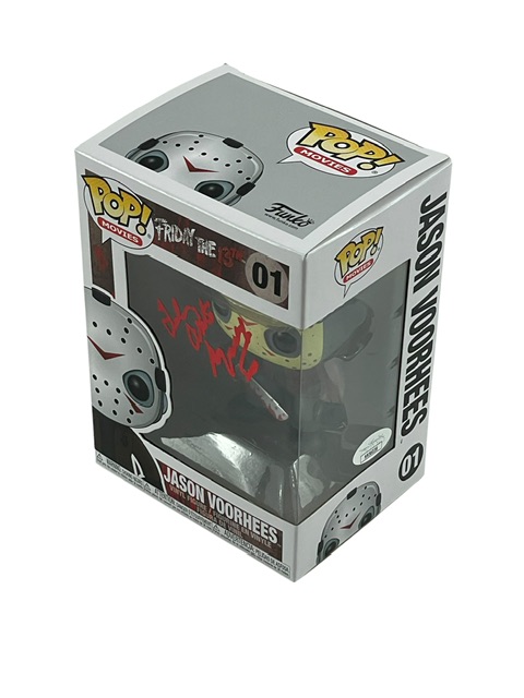 Friday the 13th Ted White Signed Jason Voorhees Funko Pop JSA COA - Image 3