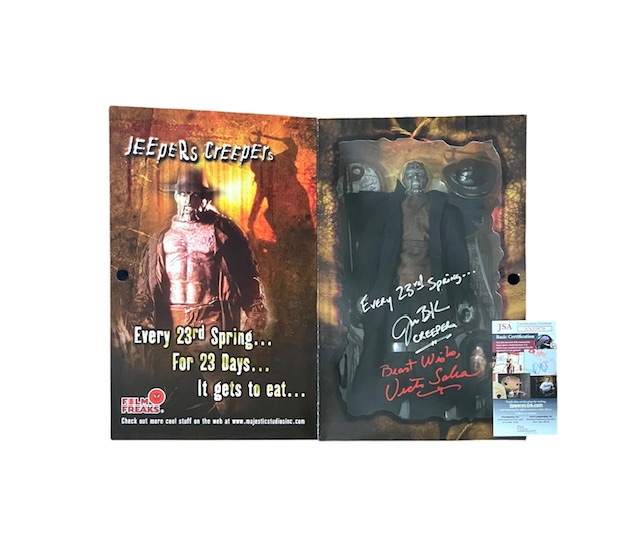 Jeepers Creepers 12″ Majestic Action Figure Cast Signed Jonathan Breck