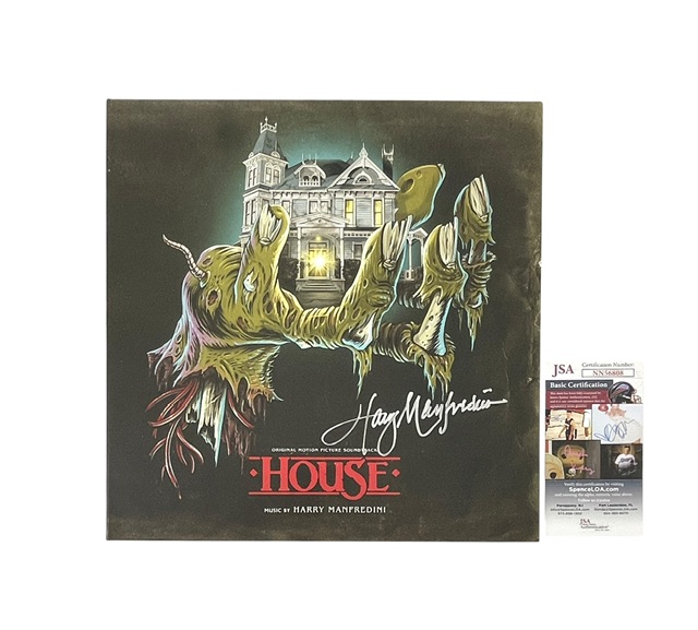 House Signed Movie Soundtrack Record Harry Manfredini Waxwork JSA - Image 2