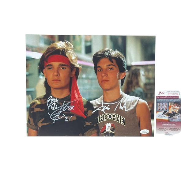 The Lost Boys Frog Brothers Signed 11x14 Photo Corey Feldman Jamison Newlander