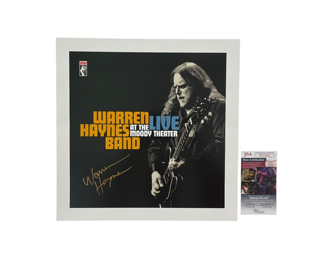 Warren Haynes Signed Live At The Moody Theater Lithograph Poster