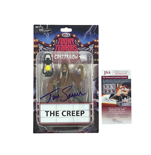 Creepshow Tom Savini Signed Toony Terrors NECA Action Figure JSA