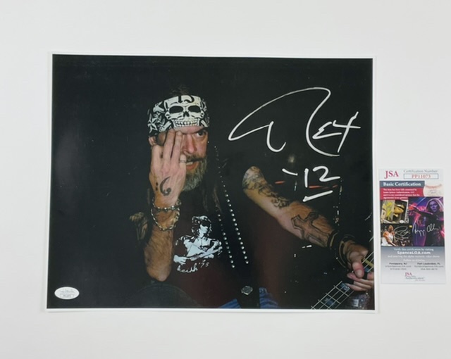 Rex Brown of Pantera Down Kill Devil Hill Signed 11x14 Photo JSA