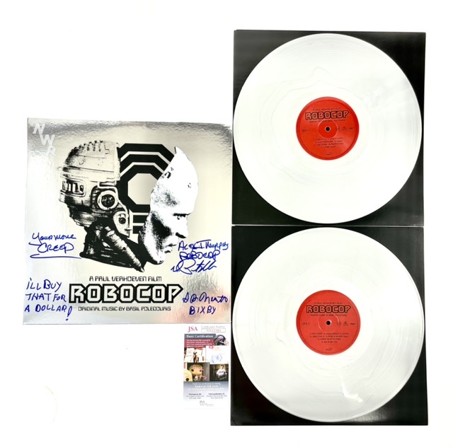 Brink geni span Robocop Signed Movie Soundtrack Vinyl Peter Weller S.D. Nemeth • Raretracks
