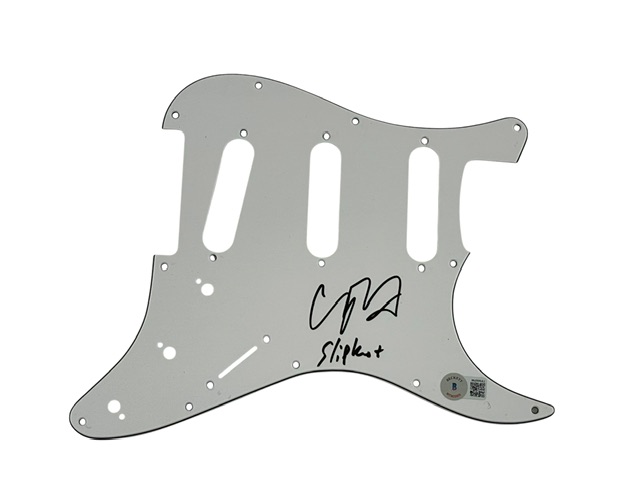 Corey Taylor Signed Strat Guitar Pickguard Slipknot Inscription