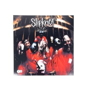 Slipknot Signed Self Titled Album Poster Print Corey Taylor BAS