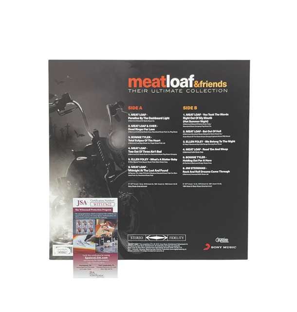 Meat Loaf & Friends Ultimate Collection Signed Vinyl Album JSA - Image 2
