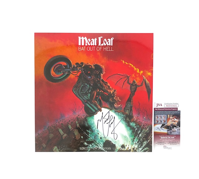 Meat Loaf Autographed Bat Out of Hell Limited Clear Colored Vinyl Album - Image 2