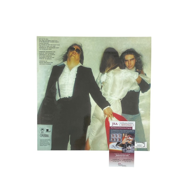 Meat Loaf Autographed Bat Out of Hell Limited Clear Colored Vinyl Album - Image 3