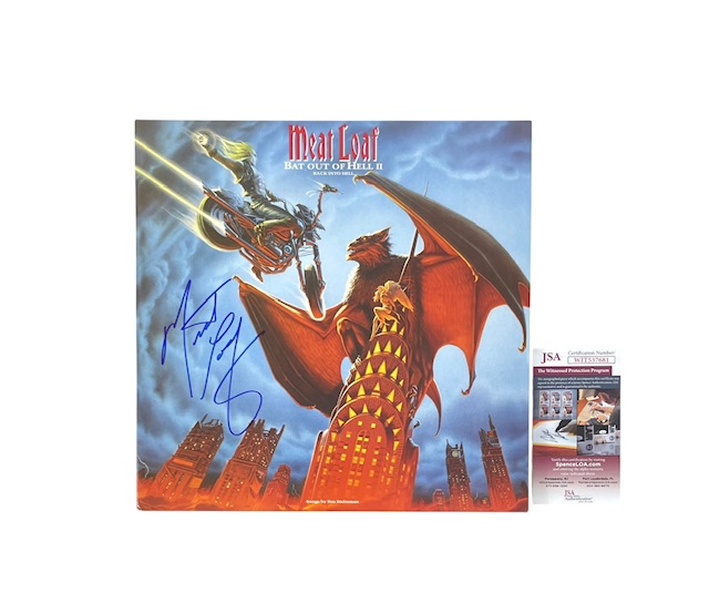 Meat Loaf Signed Bat Out of Hell II Vinyl Record JSA Witnessed