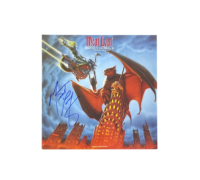 Meat Loaf Signed Bat Out of Hell II Vinyl Record JSA Witnessed - Image 2