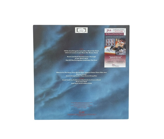 Meat Loaf Signed Bat Out of Hell II Vinyl Record JSA Witnessed - Image 3