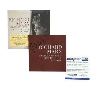 Richard Marx Signed Stories To Tell Greatest Hits 2 CD Set ACOA