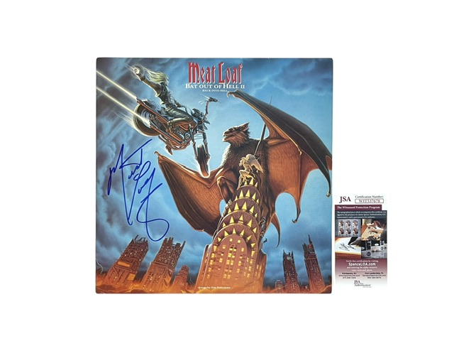 Meat Loaf Signed Bat Out of Hell II 1st Press Vinyl Record JSA