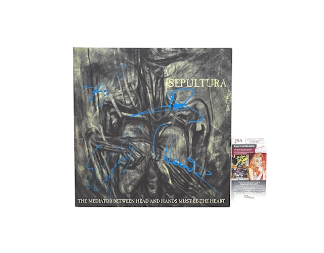 Sepultura Band Signed Record The Mediator Between Head and Hands - Image 3