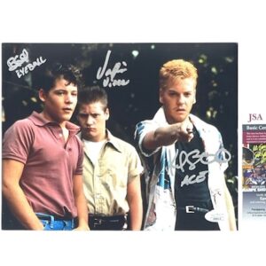 Stand By Me Cast Signed Photo Kiefer Sutherland Bradley Gregg JSA