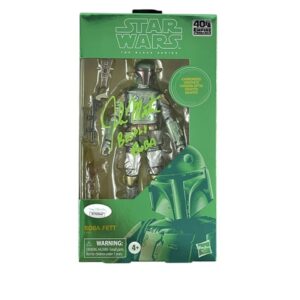 Star Wars Carbonized Boba Fett Signed John Morton JSA Bespin Boba