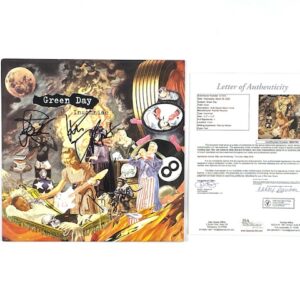 Green Day Band Signed Insomniac Vinyl Record JSA Letter LOA Rare