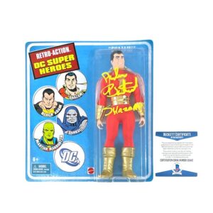 Shazam Signed Figure Mattel Action Figure Jackson Bostwick BAS