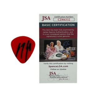 George Lynch Signed Oversized Guitar Pick Dokken Lynch Mob JSA