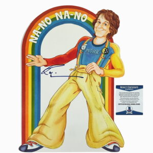Robin Williams Signed Mork & Mindy Promo Display Prop Sign BAS
