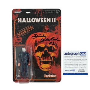 Halloween II Signed Michael Myers Super 7 Action Figure Dick Warlock
