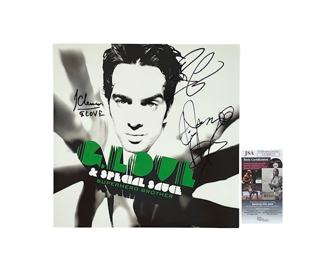 G. Love & Special Sauce Band Signed Superhero Vinyl Record JSA