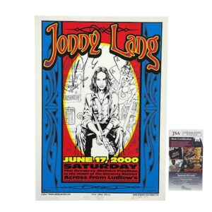 Jonny Lang Signed Early Concert Gig Show Poster 2000 JSA COA Rare