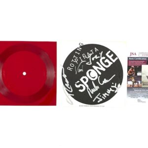 Sponge Band Signed Promo Flexi-Disc Vinyl Original Lineup JSA COA