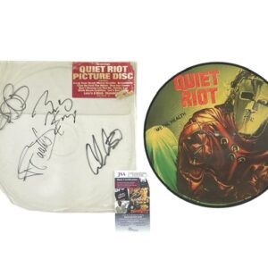 Quiet Riot Band Signed Picture Disc Kevin DuBrow Frankie Banali