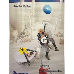 Jennifer Batten Signed Ibanez Promo Poster Autographed JSA COA 🔥