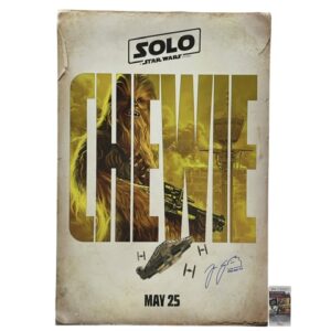Chewbacca Joonas Suotamo Signed Movie Poster Star Wars Solo JSA