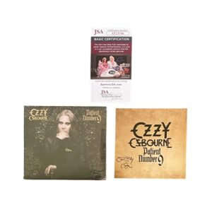 Ozzy Osbourne Signed Photo Card + Patient Number 9 CD JSA Black Sabbath