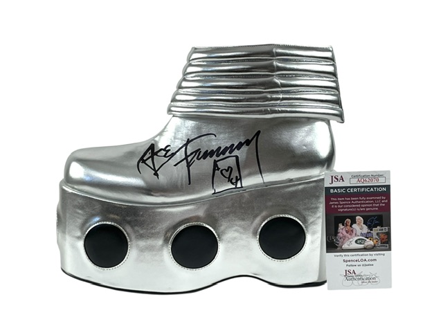 Kiss Ace Frehley Signed Autographed Display Costume Boot JSA COA