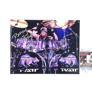 Ratt Bobby Blotzer Signed 11" x 14" Photo Live Shot JSA Certified