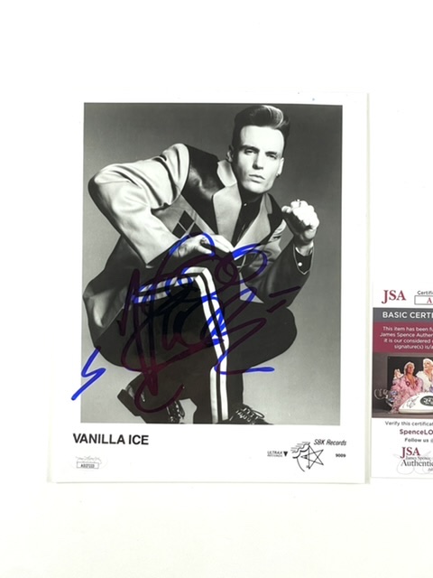 Vanilla Ice Signed 8x10 Promo Press Photo Hip Hop Autographed JSA