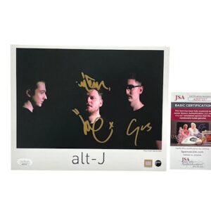 Alt-J Band Signed 8x10 Promo Photo Autographed JSA Certified