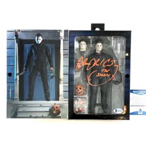 Halloween Michael Myers Signed NECA Book Shelf Action Figure James Jude Courtney