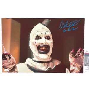 Art The Clown Signed 12x18 Photo David Howard Thornton Terrifier